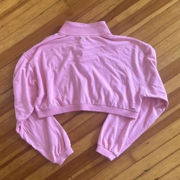 Boys Lie Head in the Clouds Cropped Pink Pullover Sweatshirt Size L/XL - Picture 3 of 8
